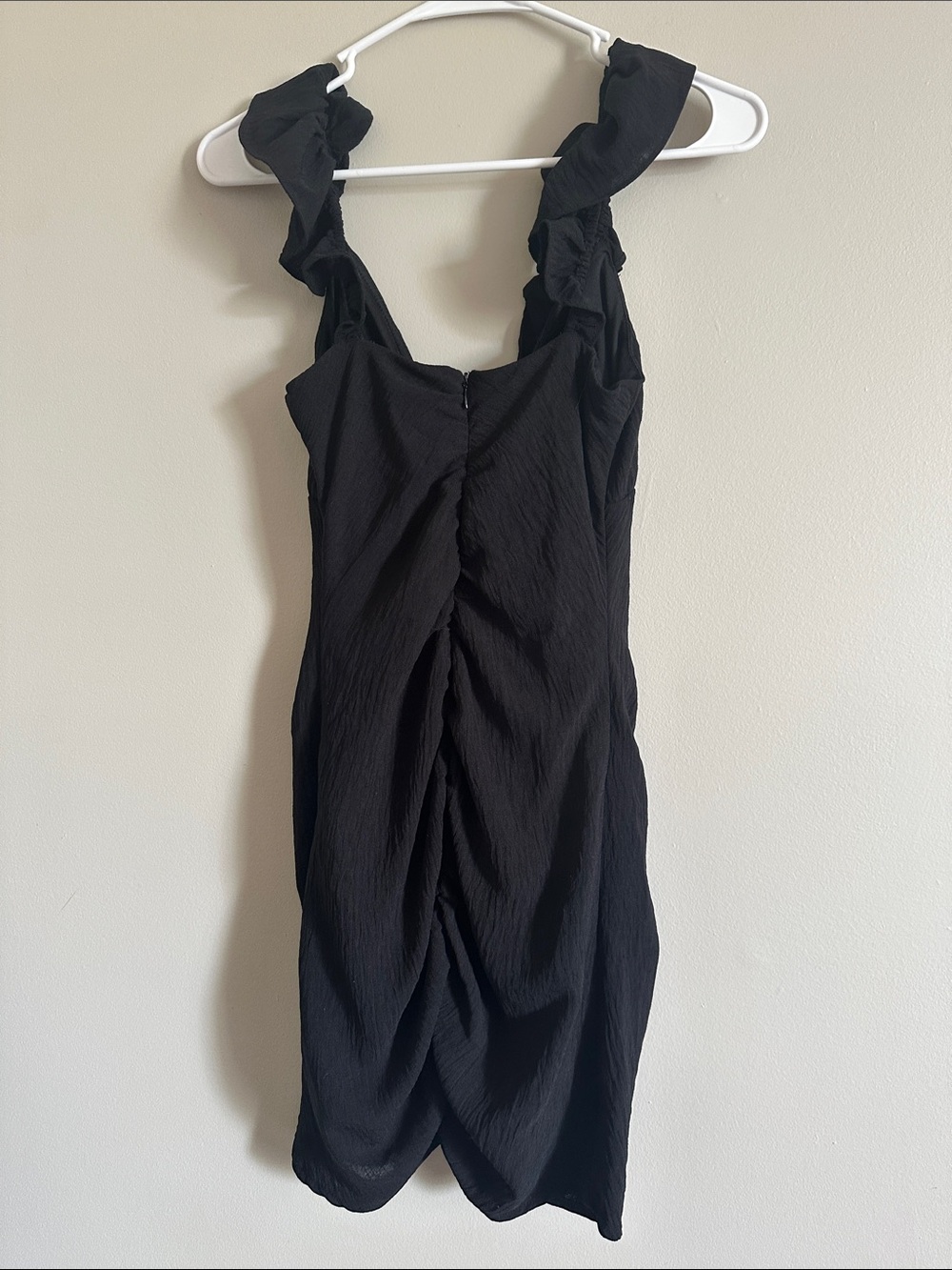 NWT Deep V Ruffled Mini Dress - Picture 11 of 11